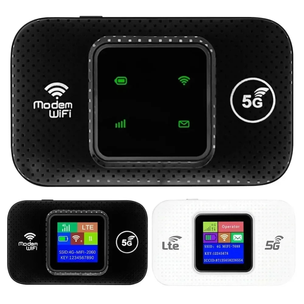 4G 5G WiFi 6 Mobile Hotspot Router Support 10 Users with SIM Card Slot Wireless Router Portable WiFi Hotspot for Home Travel