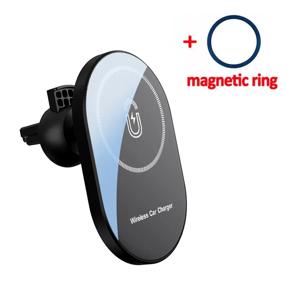 15W Magnetic Car Wireless Chargers Air Vent Phone Holder For Magsafe iPhone 17 16 15 14 13 12 Pro Max Car Fast Charging Stand