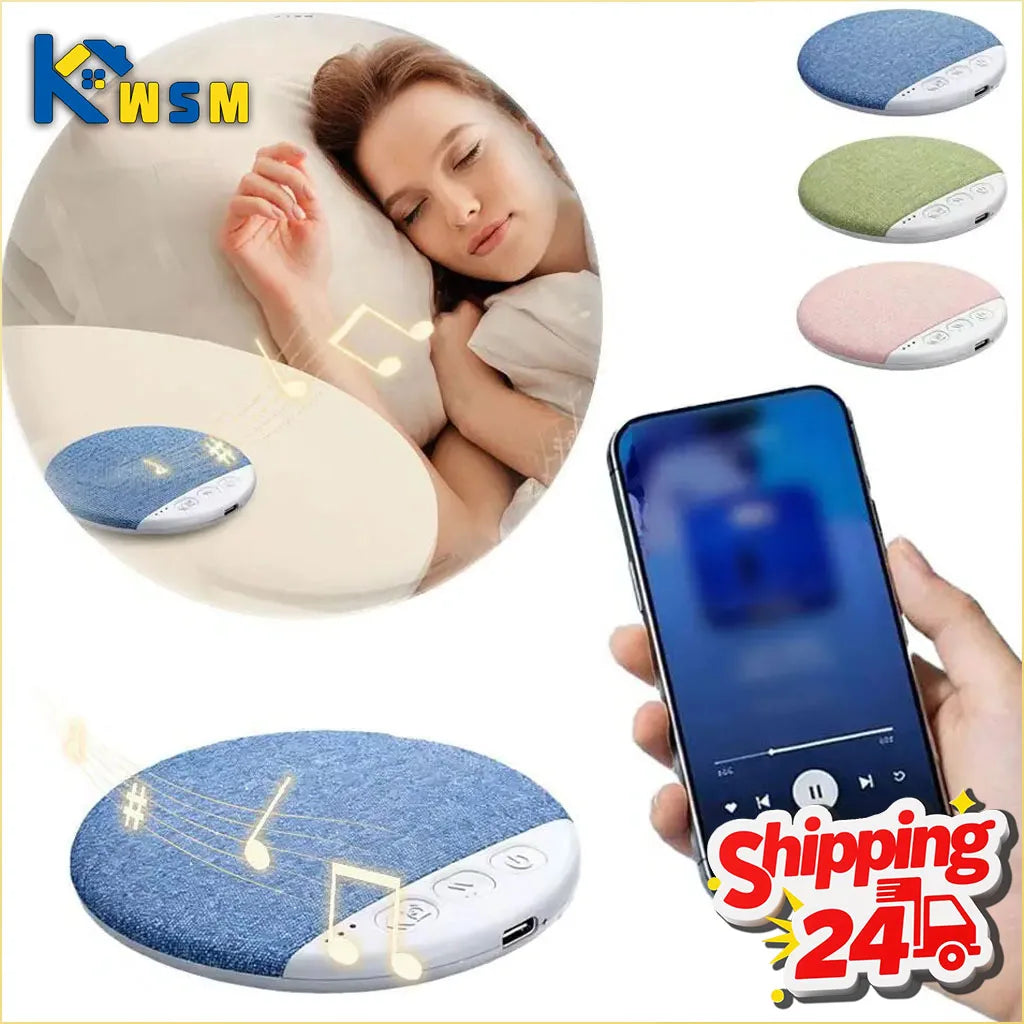Mini Wireless Bluetooth Noise Sleep Speaker Under Pillow High Tech Sound Disc Portable Rechargeable Gift for Insomnia Relaxation