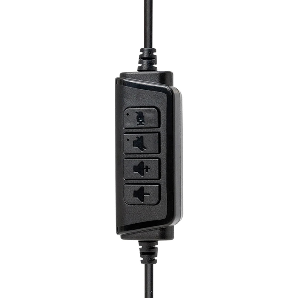 USB Headset with Mic Mute for PC 3.5mm Business Headphones with Rotatable Microphone Noise Cancelling