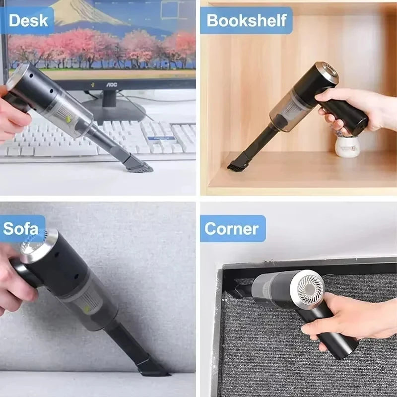 Car Vacuum Cleaner 3 In 1 Integrated Suction And Blowing Vacuum Combination Vacuum Cleaner USB Charging Small Household Vacuum