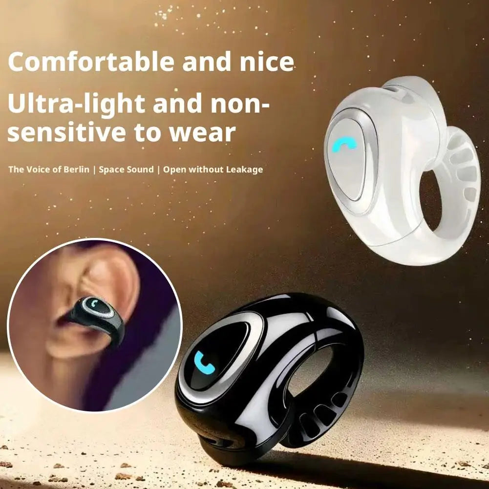 1PC Wireless Headphones Bluetooth 5.4 Ultra-Light Sports Ear Hook Mini HiFi Stereo Waterproof Gaming Earphones Gifts