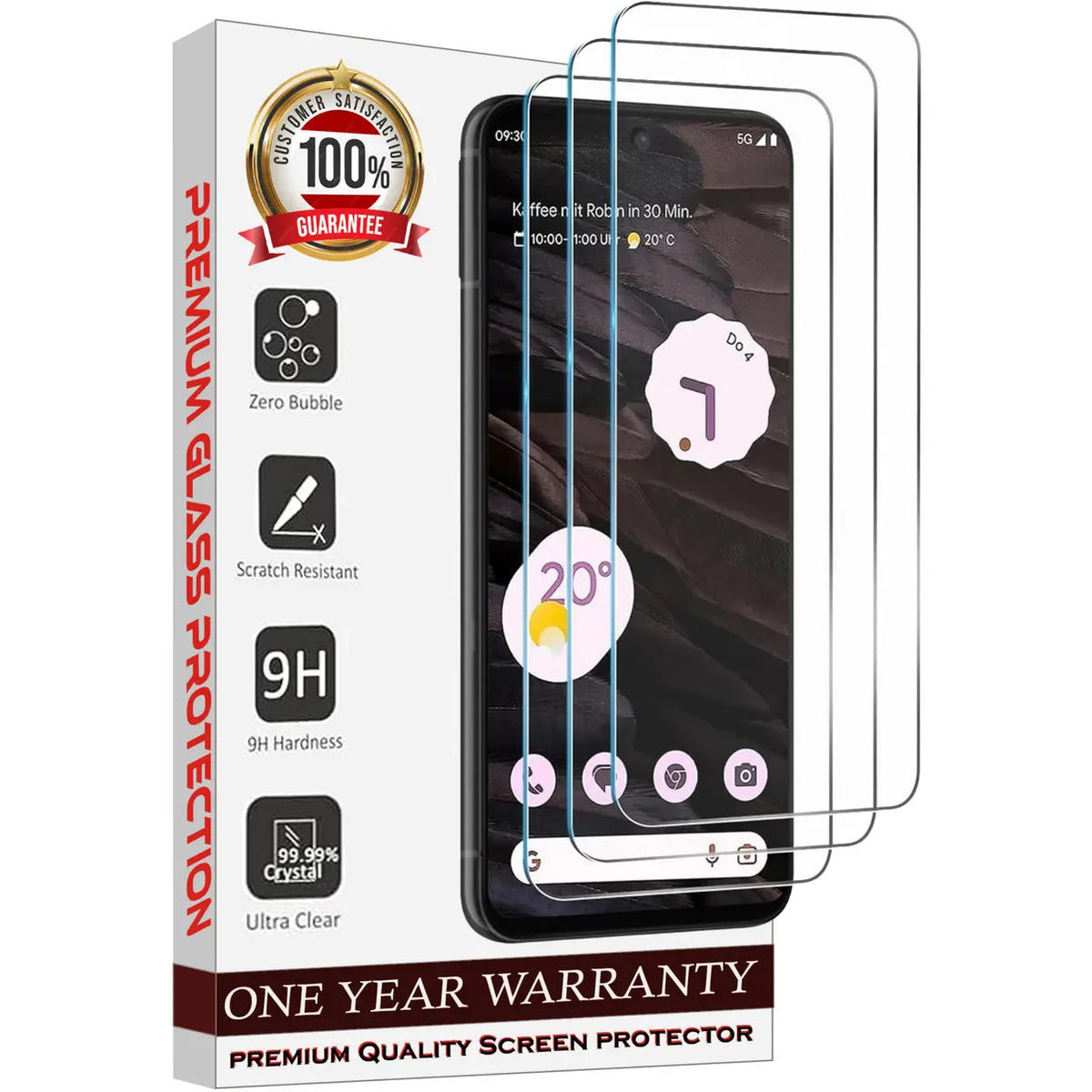 Entronix Clear Screen Protector Compatible with Galaxy A11 - 3-Piece Combo